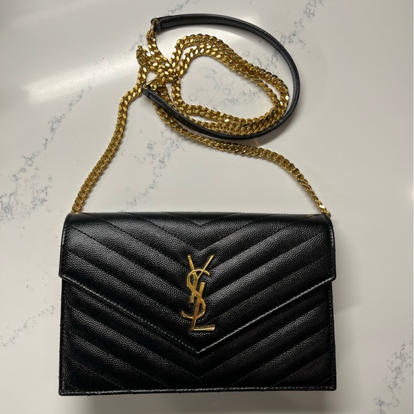 Yves Saint Laurent Handbags - Yves Saint Laurent Cassandre Matelassé Envelope Purse